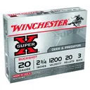 WINCHESTER Super-X Buckshot 20Ga 2.75in 3 Buck 20 Pellets Ammo 5 Round Box (XB203) - Winchester