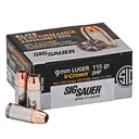 SIG SAUER 9mm 115gr JHP 20 Box Elite V-Crown Ammo (E9MMA1-20) - Sig Sauer
