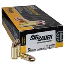 SIG SAUER 9mm 115gr FMJ 50 Box Elite Ball Ammo (E9MMB1-50) - Sig Sauer