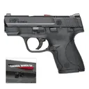 S&W M&P Shield 40 S&W 3.1in 6rd,7rd Black Semi-Automatic Pistol CA Compliant (187020) - Smith & Wesson