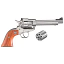 RUGER Single-Six Convertible 22 LR/22 WMR 5.5in 6rd Satin Stainless Revolver (0625) - Ruger