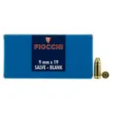 FIOCCHI 9mm P.A. Knall 50Box/20Case Blank Ammo (9MMBLANK) - Fiocchi Ammo