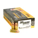 SIG SAUER Elite Performance 9mm 124 Grain FMJ Ammo 50 Round Box (E9MMB2-50) - Sig Sauer