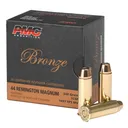 PMC Bronze 44 Rem Mag 240gr Truncated Cone Soft Point 25 Box/20 Case Handgun Ammo (44D) - Pmc