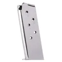 MEC-GAR 1911 Officer .45 ACP 6rd Nickel Magazine (MGCO4506N) - Mecgar