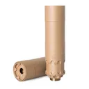 RUGGED SUPPRESSORS Obsidian-9 9mm FDE Cerakote Suppressor with ADAPT Modular Technology (OBSFDE9) - Rugged Suppressors