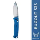 BENCHMADE Bugout Plain Drop point Blue Handle Satin Finish Knife (535) - Benchmade