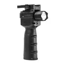 NCSTAR Vertical Grip with Strobe Flashlight and Green Laser (VAQVGFLGV2) - Ncstar