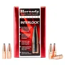 HORNADY InterLock 25 Cal 117gr Round Nose 100/Box Rifle Bullets (2550) - Hornady