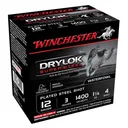 WINCHESTER AMMO DryLok Super Steel 12Ga 3in 4-Shot Magnum Plated 25/250 Shotgun Shells (XSV1234) - Winchester