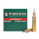 FIOCCHI 223 Rem. 40 Grain V MAX Ammo, 50 Round Box (223FHVB) - Fiocchi