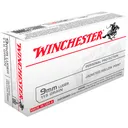 WINCHESTER USA 9mm 115Gr Jacketed Hollow Point 50rd Box Bullets (USA9JHP) - Winchester