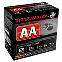 WINCHESTER AA Light Target 12Ga 2.75in #7.5 Shot 25/250 Shotgun Shells (AA127) - Winchester Ammo