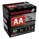 WINCHESTER AA SuperSport Sporting Clay 20Ga 2.75in #8 Shot 25/250 Shotgun Shells (AASC208) - Winchester