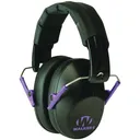 Walker's Pro Low Profile Black/Purple Folding Earmuffs (GWP-FPM1-BKPU) - Walker's Game Ear