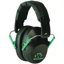 Walker's Pro Low Profile Black/Teal Folding Earmuffs (GWP-FPM1-BKTL) - Walker's Game Ear