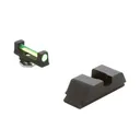 AMERIGLO Fits Glock 17,19,22,23,24,26,27,33,34,35,37,38,39 Green Fiber Front Black Rear Sight Set (GFT-114) - Ameriglo