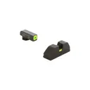 AMERIGLO For Glock CAP Green Tritium LumiGreen Square Outline Front and Lime Green Line Rear Sights (GL-615) - Ameriglo
