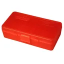 MTM CASE-GARD P-50 Series 50rd Clear Red Large Handgun Ammo Box (P504529) - MTM Case-gard