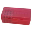 MTM CASE-GARD P-50 Series 50rd Clear Red Small Handgun Ammo Box (P509M29) - MTM Case-gard