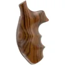 HOGUE Frame Round Butt Pau Ferro Wood Grip with Finger Grooves for S&W K/L (19300) - Hogue