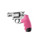 HOGUE S&W J Frame Round Butt Pink Monogrip with Finger Grooves (60007) - Hogue