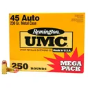 REMINGTON UMC 45 ACP 230 Grain FMJ Ammo, 250 Round Box (L45AP4A) - Remington