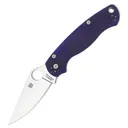 SPYDERCO Para Military 2 G-10 Dark Blue Handle PlainEdge Folding Knife (C81GPDBL2) - Spyderco