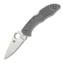 SPYDERCO Delica 4 Lightweight FRN Gray Flat Ground Folding Knife (C11FPGY) - Spyderco