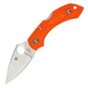 SPYDERCO Dragonfly 2 Lightweight Orange FRN Handle PlainEdge Folding Knife (C28POR2) - Spyderco