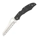 SPYDERCO Cara Cara Rescue 2 FRN Black Handle SpyderEdge Folding Knife (BY17SBK2) - Spyderco