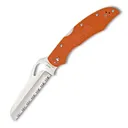 SPYDERCO Cara Cara Rescue 2 FRN Orange Handle SpyderEdge Folding Knife (BY17SOR2) - Spyderco