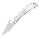 SPYDERCO HoneyBee Stainless Steel PlainEdge Folding Knife (C137P) - Spyderco
