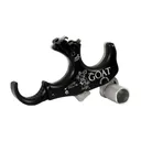 T.R.U. BALL ARCHERY Goat 3 Or 4 Finger Medium Black/QuickSilver Trigger/Hinge Release (TGOT-BKQS-M) - TRU Ball