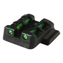 HIVIZ LiteWave Interchangeable Rear Green-Red-Black Sight for Glock 9mm-40 S&W (GLLW15) - Hiviz