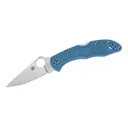 SPYDERCO Delica 4 Lightweight Blue Flat Ground Knife (C11FPBL) - Spyderco