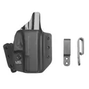 L.A.G. Tactical Defender Fits S&W M&P Shield 9/40 Right Hand OWB/IWB Black Kydex Holster (4007) - L.A.G. Tactical