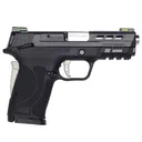 SMITH & WESSON Performance Center M&P 9 Shield EZ 3.83in 8rd Silver Ported Barrel Manual Thumb Safety Pistol (13225) - Smith & Wesson