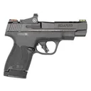 SMITH & WESSON Performance Center M&P9 Shield Plus 9mm Luger 4in 10/13rd Black Pistol with Crimson Trace Red Dot Optic (13253) - Smith & Wesson