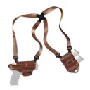 GALCO Miami Classic II Right Hand Tan Shoulder Holster For S&W M&P Shield 9/40 (MCII652) - Galco