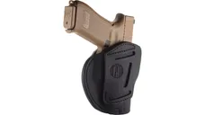 1791 Gunleather 3 Way Holster for Glock 17; HK VP9; S&W M&P9; Springfield XD9 Brown - 1791 Gunleather