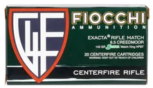 Fiocchi Extrema Ammunition 6.5 Creedmoor 142 Grain Sierra MatchKing - Fiocchi