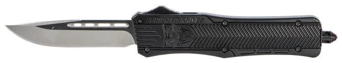 CobraTec CTK-1 OTF Knife - 3 Plain Drop Point Blade with Nylon Sheath - CobraTec Knives