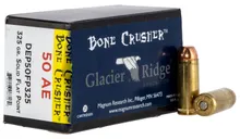 Glacier Ridge Bone Crusher Brass .50 AE 325 Grain 25-Rounds FP - Glacier Ridge