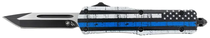 Templar Knife Back the Blue Small White/Blue/Black Handle with 2.75 Blade - Templar Knife