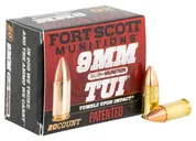 Fort Scott Munitions TUI Brass 9mm 125-Grain 20-Rounds SCS - Fort Scott Munitions