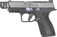 Smith and Wesson M&P Shield X PC Compensator Black / Blue 9mm 4.1 Barrel 15-Rounds OR - Smith & Wesson