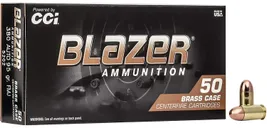 CCI Blazer Brass .380 ACP 95 Grain 50-Rounds FMJ - CCI