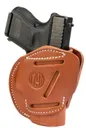 1791 Gunleather 3 Way Holster Brown Ambidextrous for Glock 26 / Ruger LC9 / S&W Shield - 1791 Gunleather