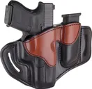 1791 Gunleather BH2.1 Multi-Fit Belt Holster w/ Mag Pouch Brown / Black for Glock 17 RH - 1791 Gunleather
